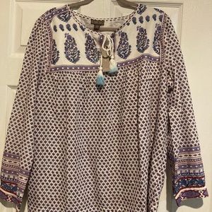 J. Crew Point Sur - Tassel Indian Inspired Size 18